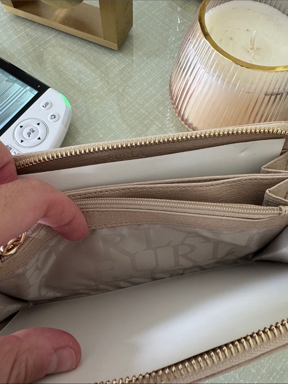 NWT Furla Leather Zip Wallet / Clutch - Picture 5 of 10